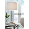Signature Design by Ashley Lamps - Contemporary Teelsen Clear/Gold Finish Table Lamp