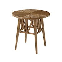 Transitional Round Side Table