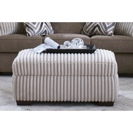 ST. JOHN BEIGE OTTOMAN |
