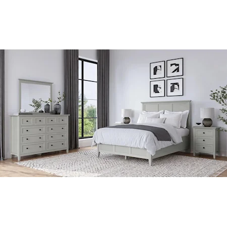 Transitional Queen Bedroom Set with Dresser