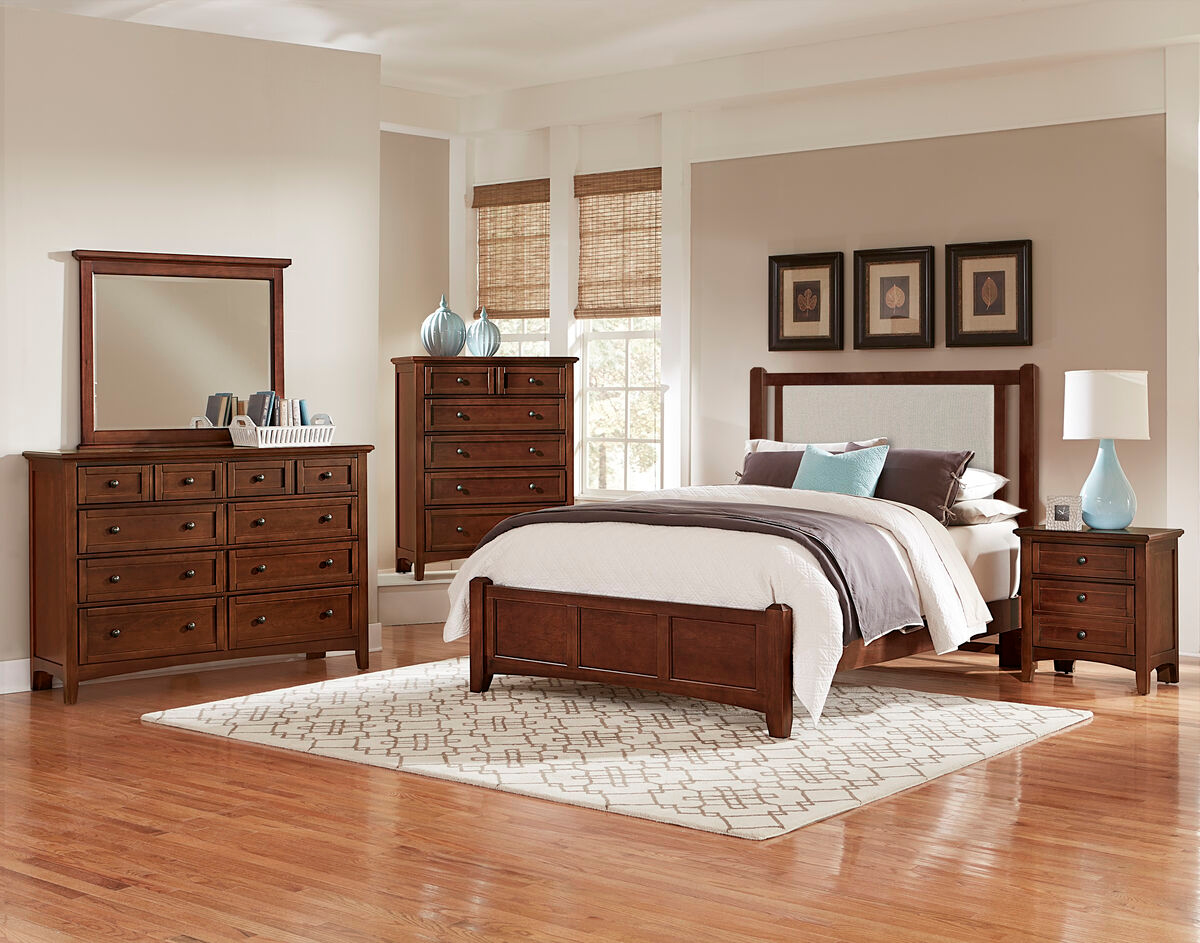 Vaughan-Bassett Bonanza Upholstered Queen Bed
