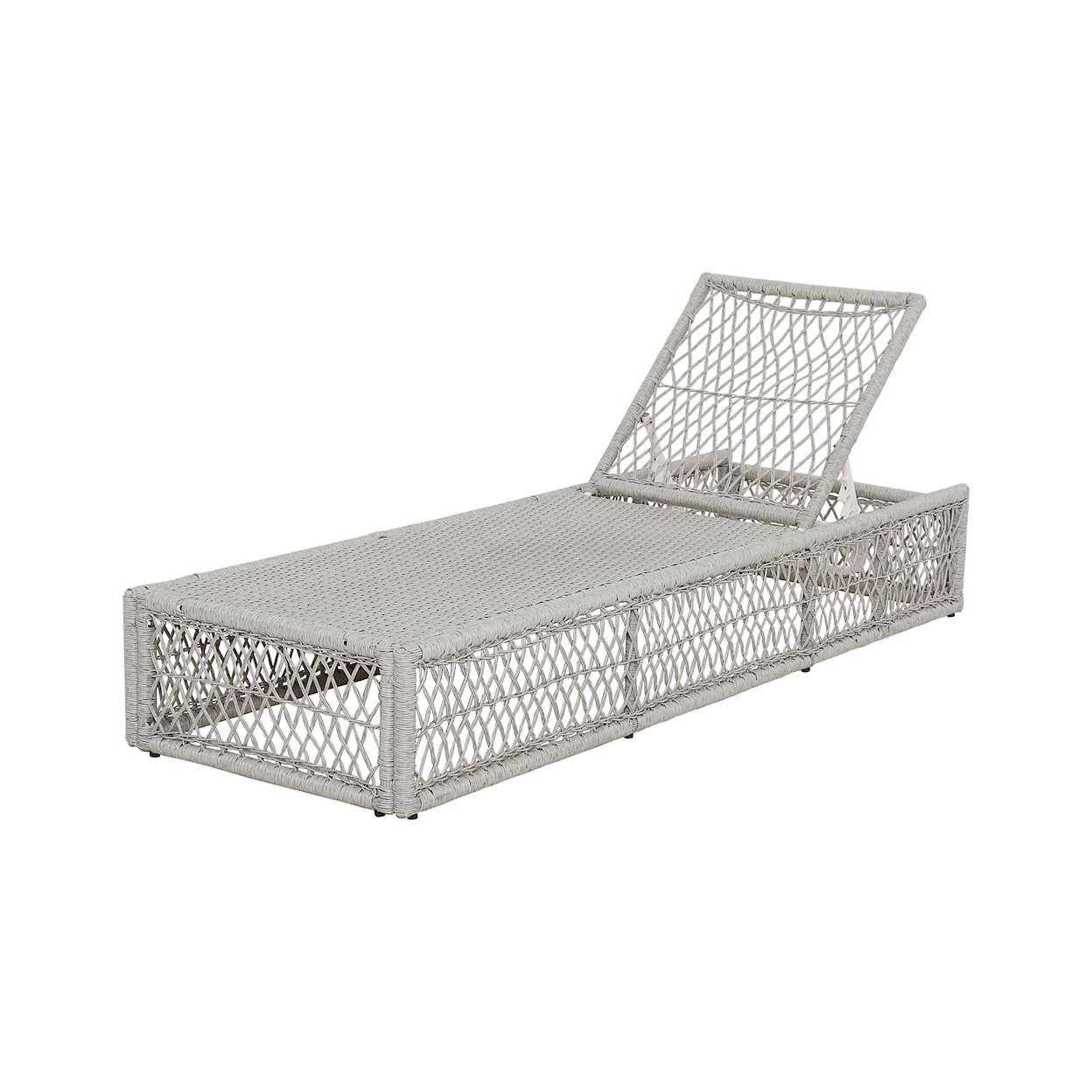 Accentrics Home Outdoor Simple Weave Chaise Lounge