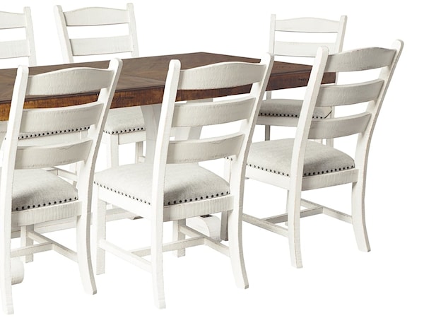 Dining Table and 8 Chairs with Server