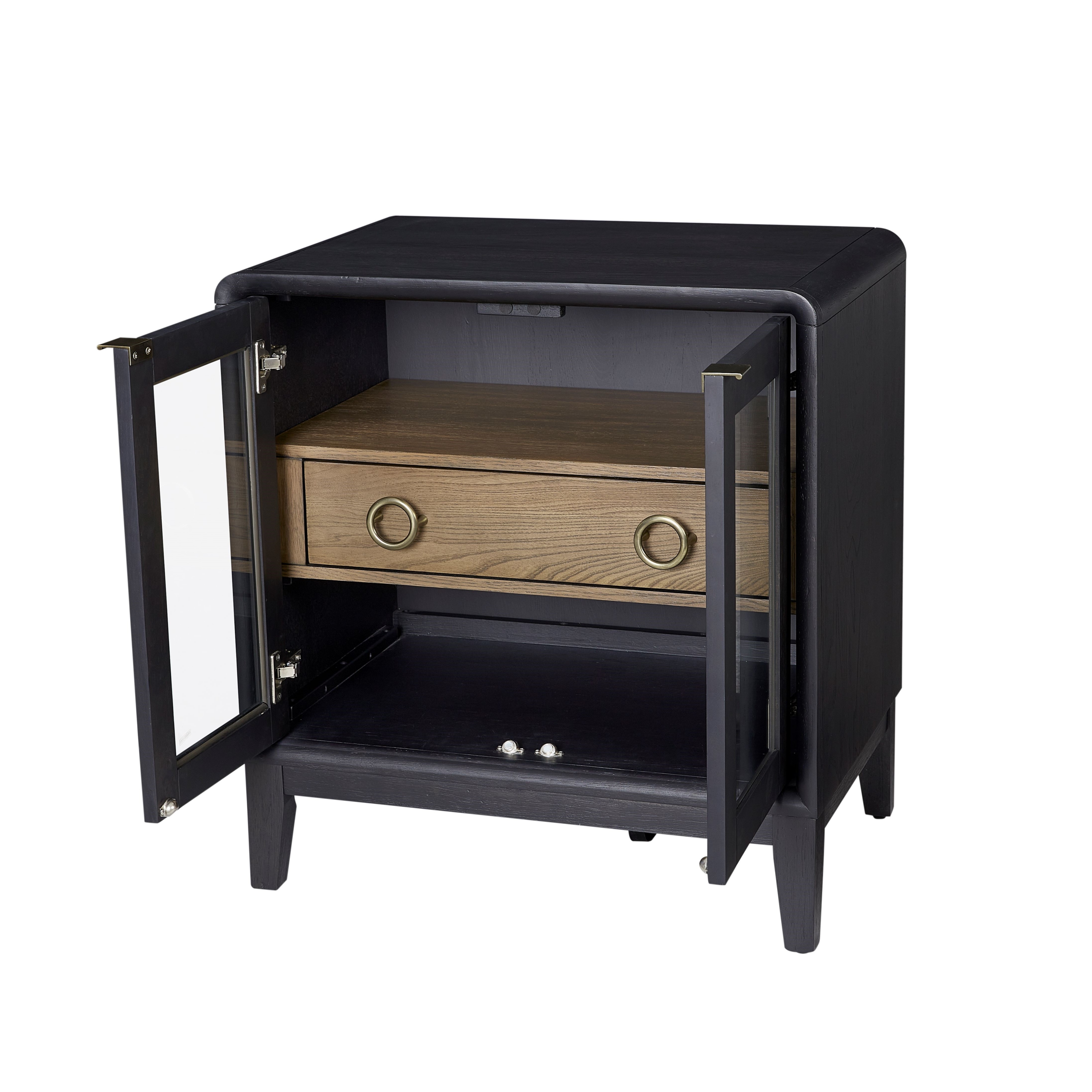 Glass-Door Nightstand