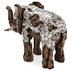 Michael Amini Discoveries Wood Crafted Elephant Sculpture