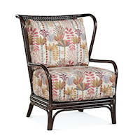 Transitional Wing Back Chair