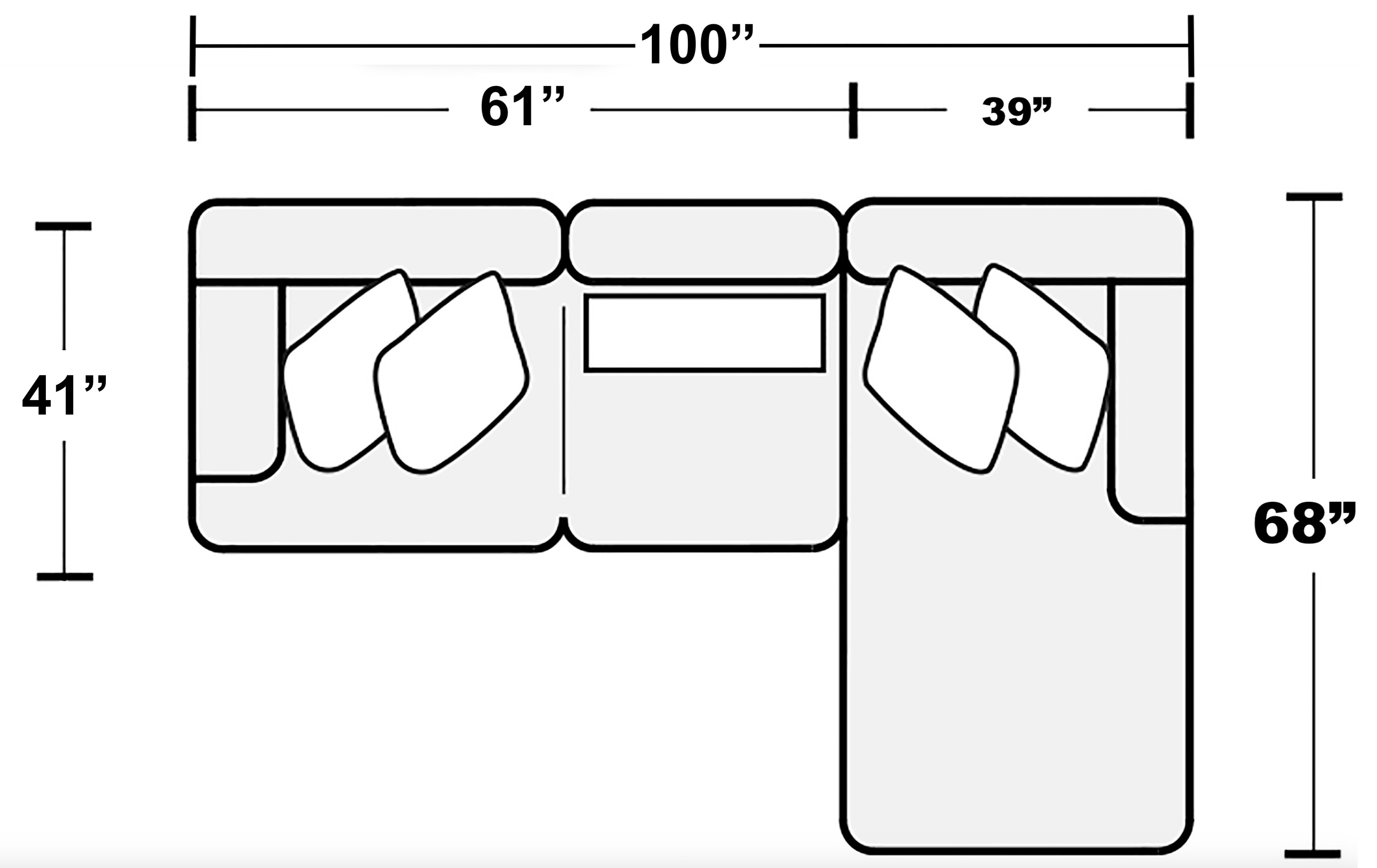 2-Piece Sectional Sofa