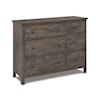 Archbold Furniture Heritage 6-Drawer Combo Dresser