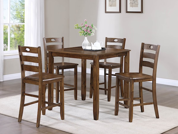 5-Piece Counter Height Dining Set