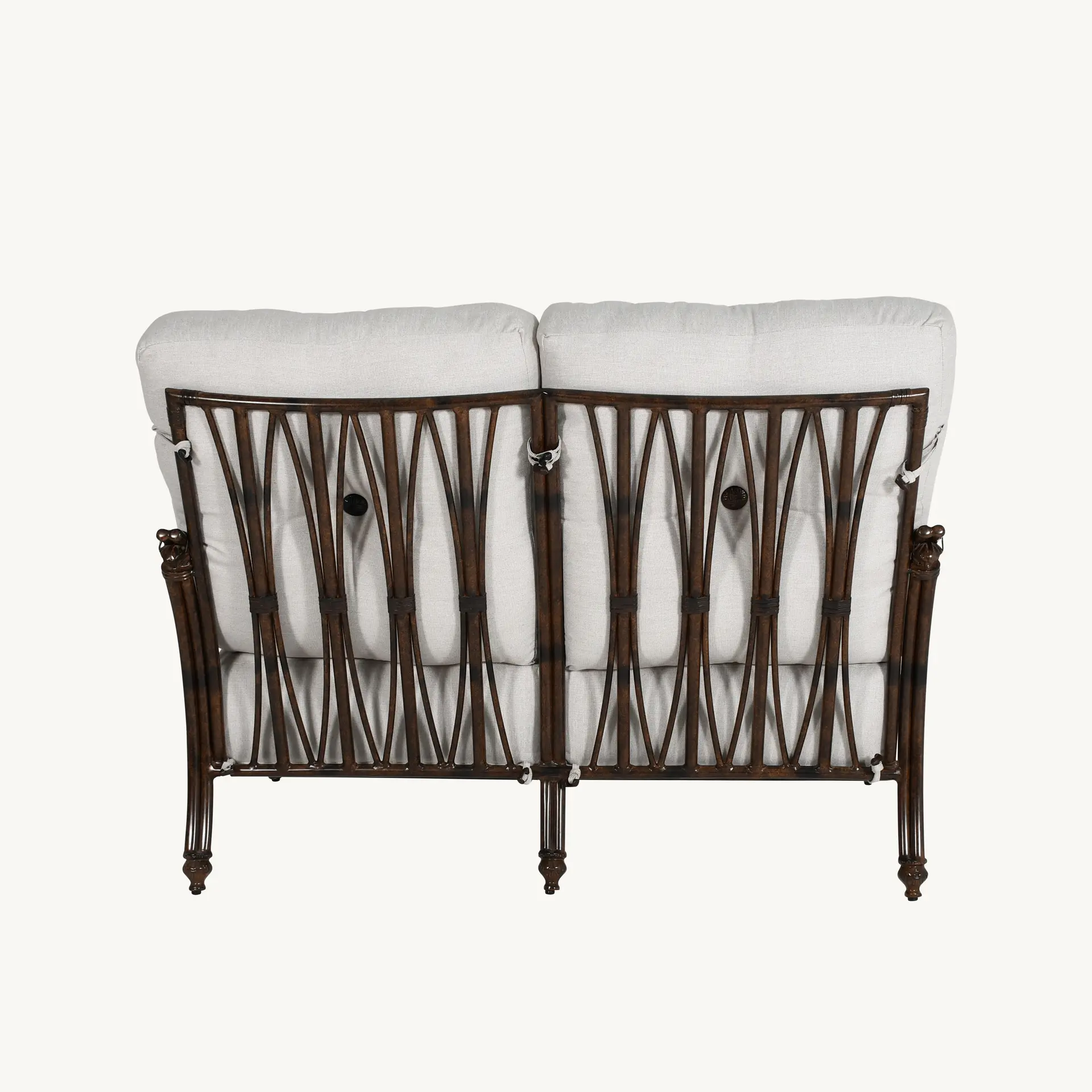 Cushioned Loveseat w/Accent Pillows