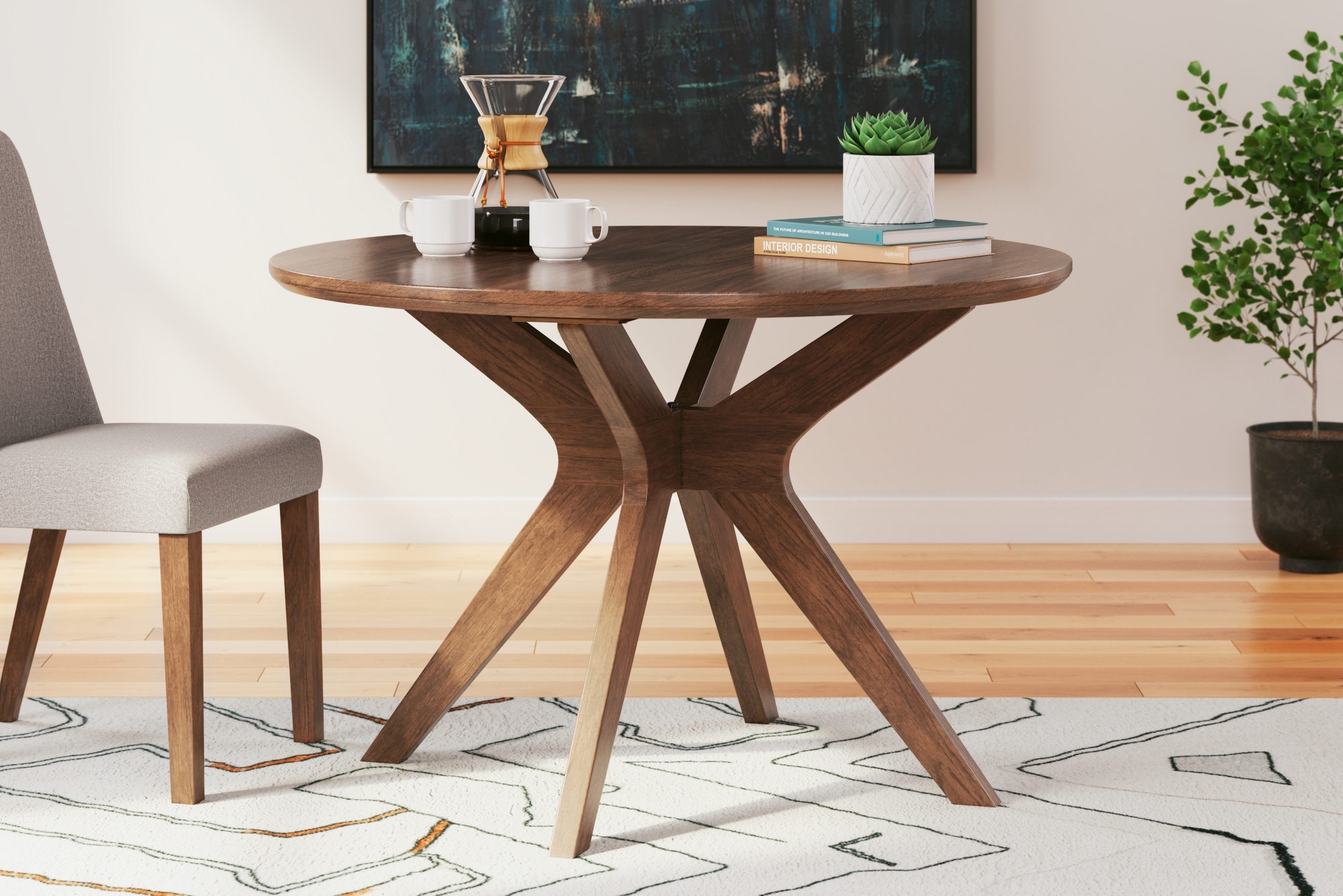 Signature Design by Ashley Lyncott Round Dining Room Table