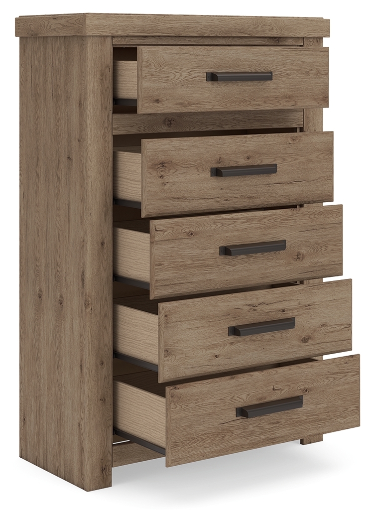 Signature Design by Ashley Oliandon Five Drawer Chest