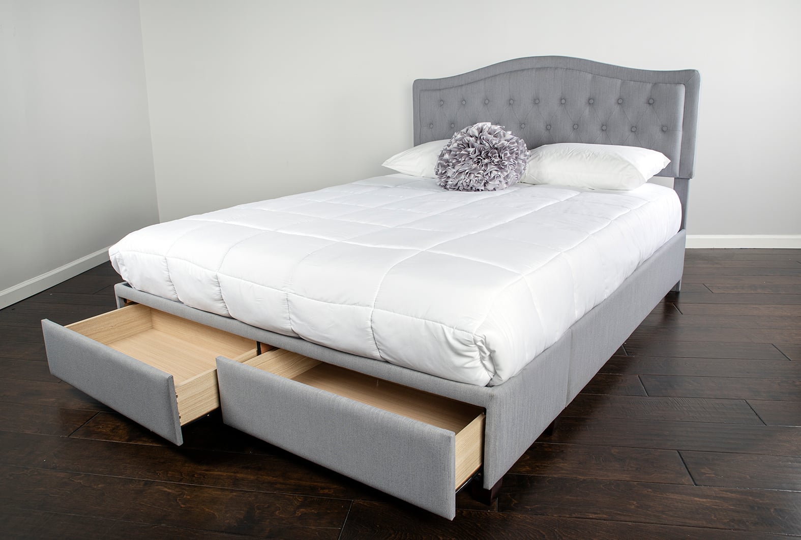 2-Drawer Queen Storage Bed