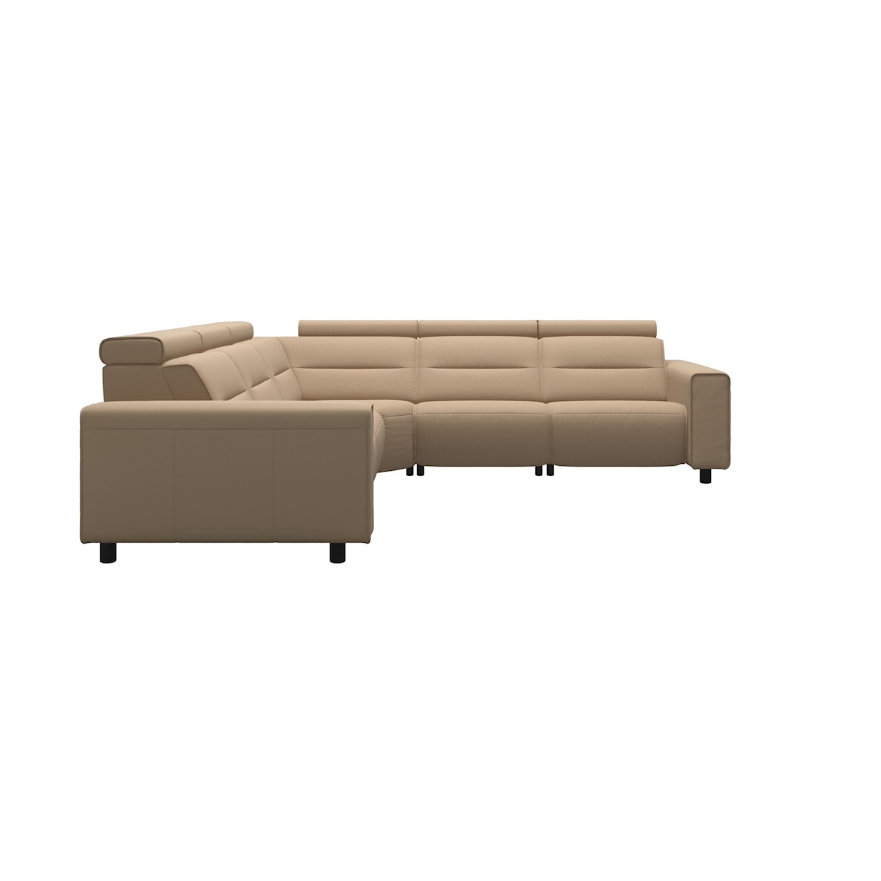 Stressless by Ekornes Emily 4-Seat Power Reclining Sofa with Wide Arms