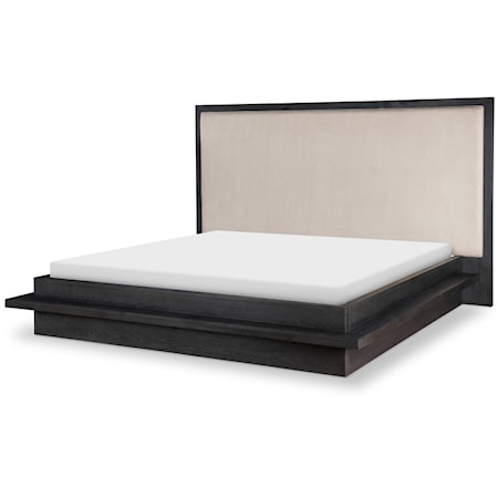 Contemporary California King Upholstered Bed