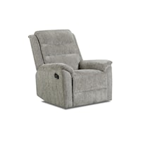 Abington Contemporary Glider Recliner with Pillow Arms