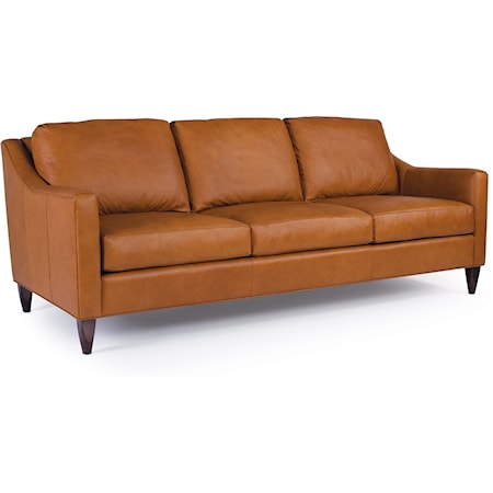 Contemporary Sofa with Tapered Legs