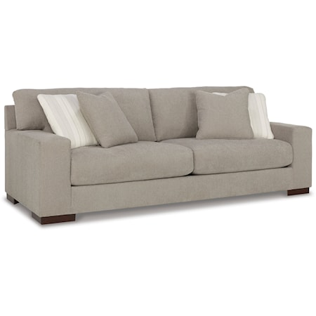 Contemporary Sofa with Reversible Cushions