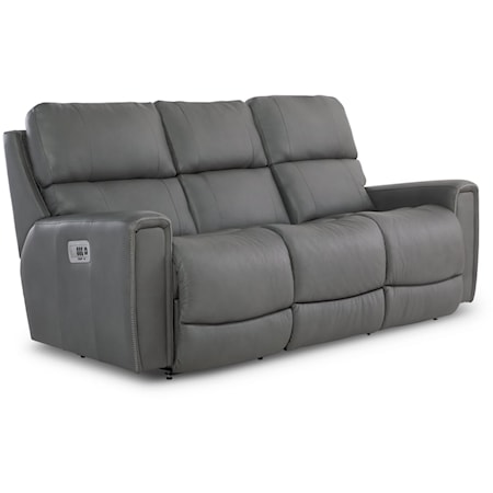 Power Reclining Sofa w/ Headrest Lumbar