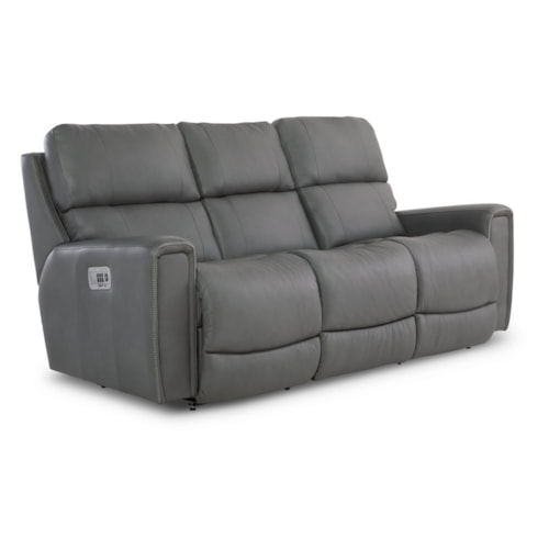 Power Reclining Sofa w/ Headrest Lumbar