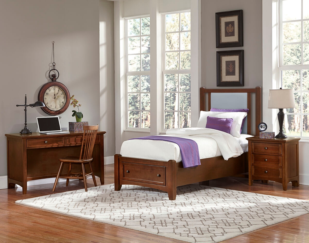 Vaughan-Bassett Bonanza Upholstered Twin Bed