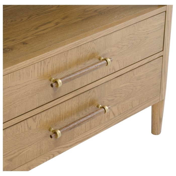 2-Drawer Nightstand w/Pull-Out Shelf