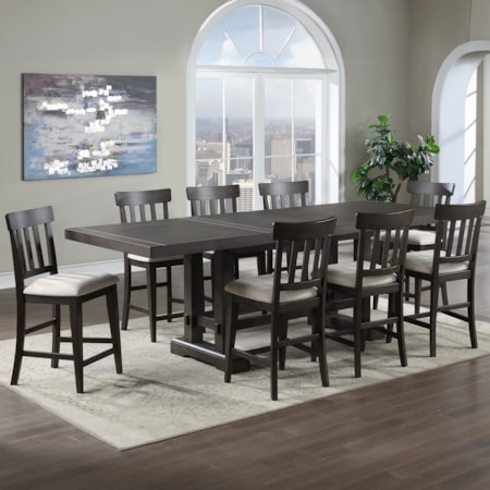 9-Piece Counter-Height Dining Set