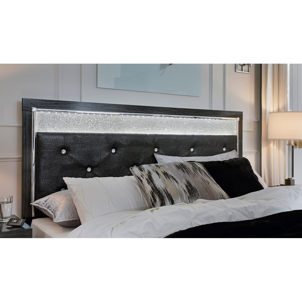 Signature Design by Ashley Kaydell Queen Upholstered Panel Headboard