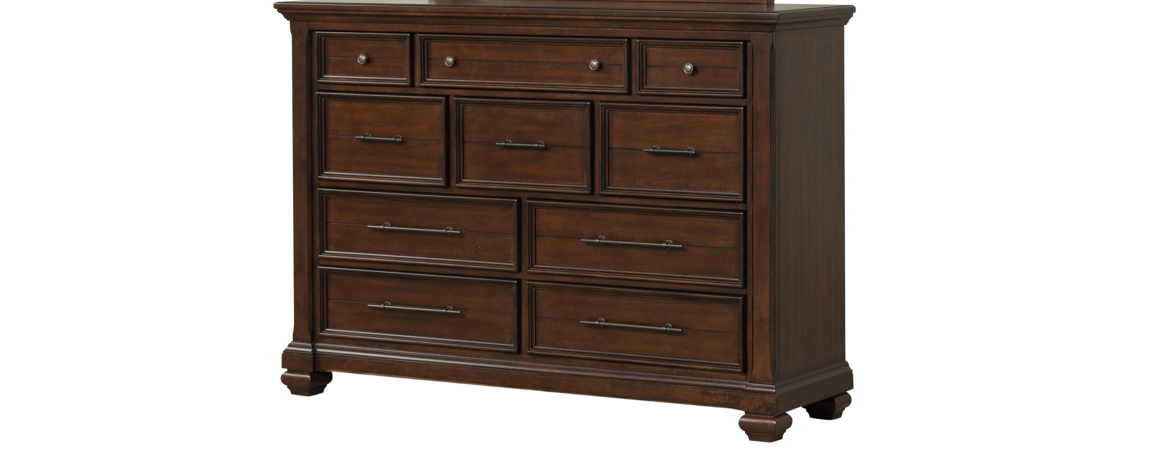 Lifestyle C8418A Mahogany Arch 10-Drawer Dresser