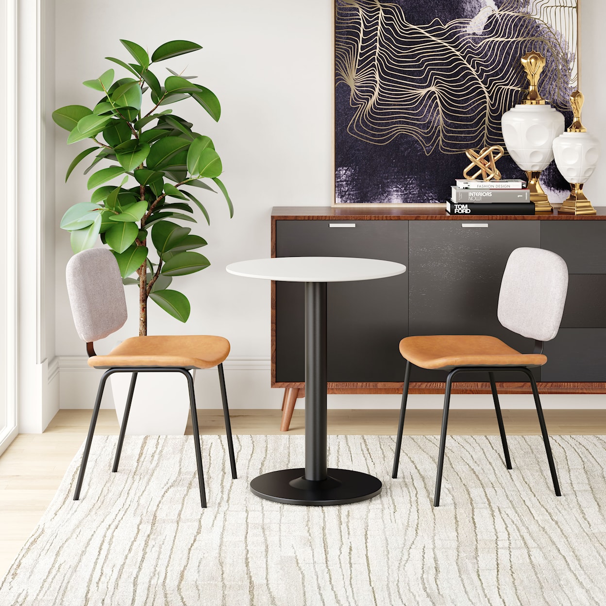 Zuo Worcester Dining Chair Set