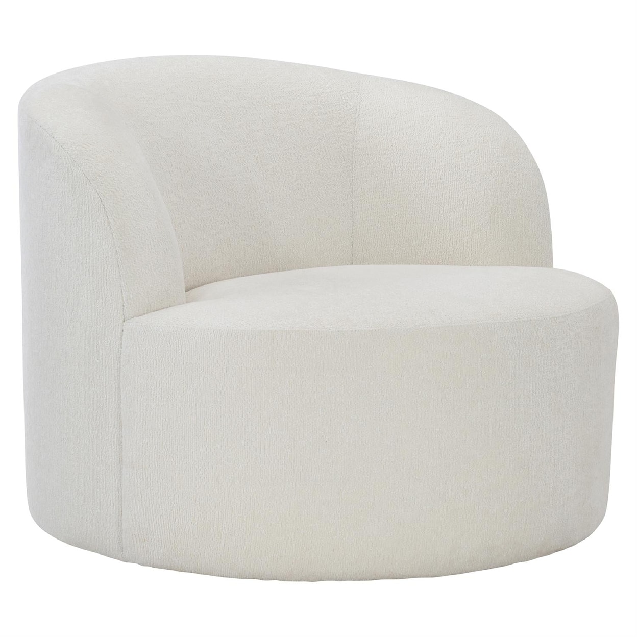 Bernhardt Plush Elle Fabric Swivel Chair