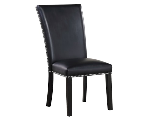 Contemporary Faux Leather-Upholstered Dining Side Chair