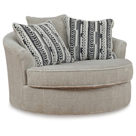 Oversized Swivel Accent Chair
