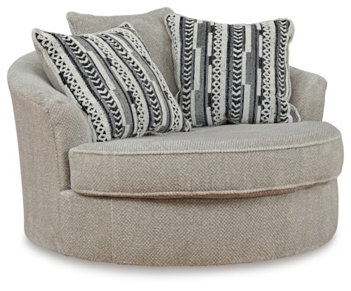 Oversized Swivel Accent Chair