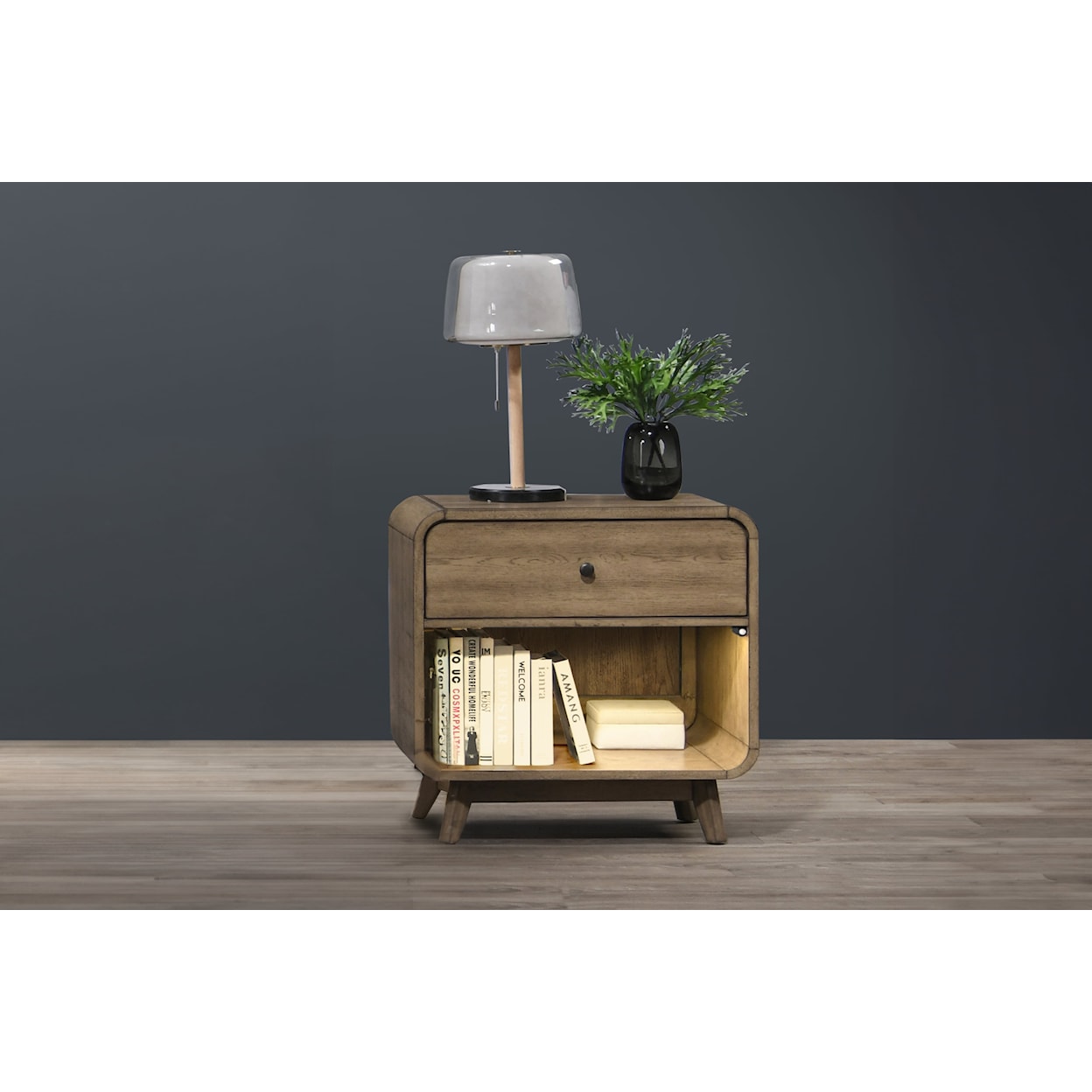 New Classic Furniture Rex Single Drawer Nightstand