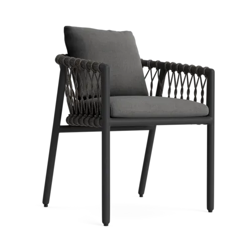 Oscar Cushioned Rope Dining Armchair