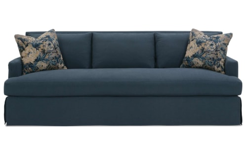 Contemporary 92" Slipcover Sofa with Bench Cushion