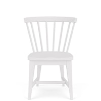 Farmhouse Side Chair with Round Spindle Back Design