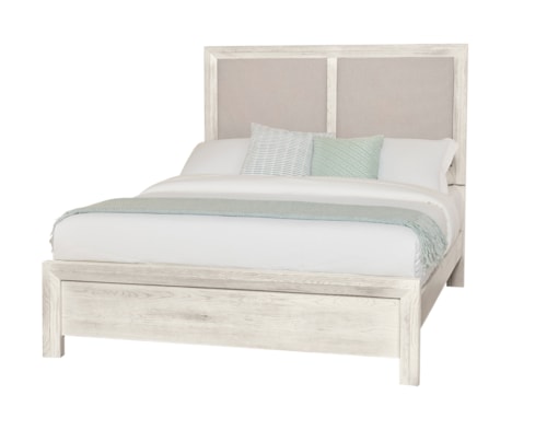 Farmhouse King Upholstered Bed with American Craftsmanship