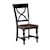 Winners Only Torrance Casual X-Back Side Chair with Two-Tone Finish