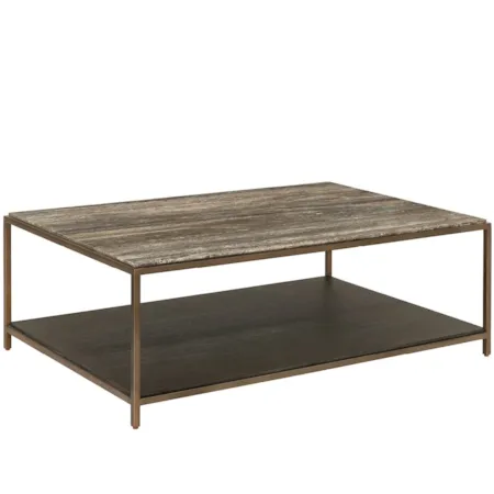 Rectangular 1-Shelf Cocktail Table