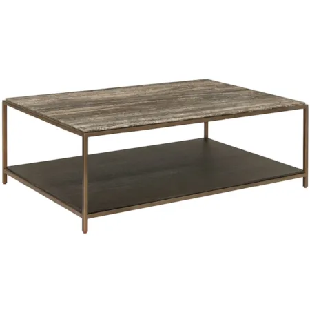 Rectangular 1-Shelf Cocktail Table