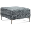 Braxton Culler Alexa Ottoman with Metal Legs