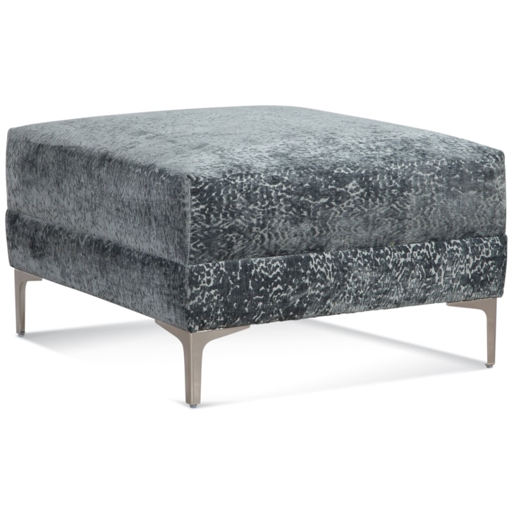Braxton Culler Alexa Ottoman with Metal Legs