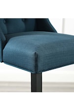 Modway Baronet Tufted Button Upholstered Fabric Bar Stool