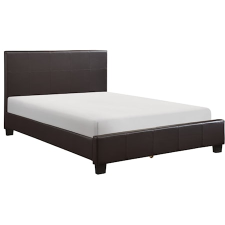Contemporary Queen Platform with Upholstered Head & Footboard