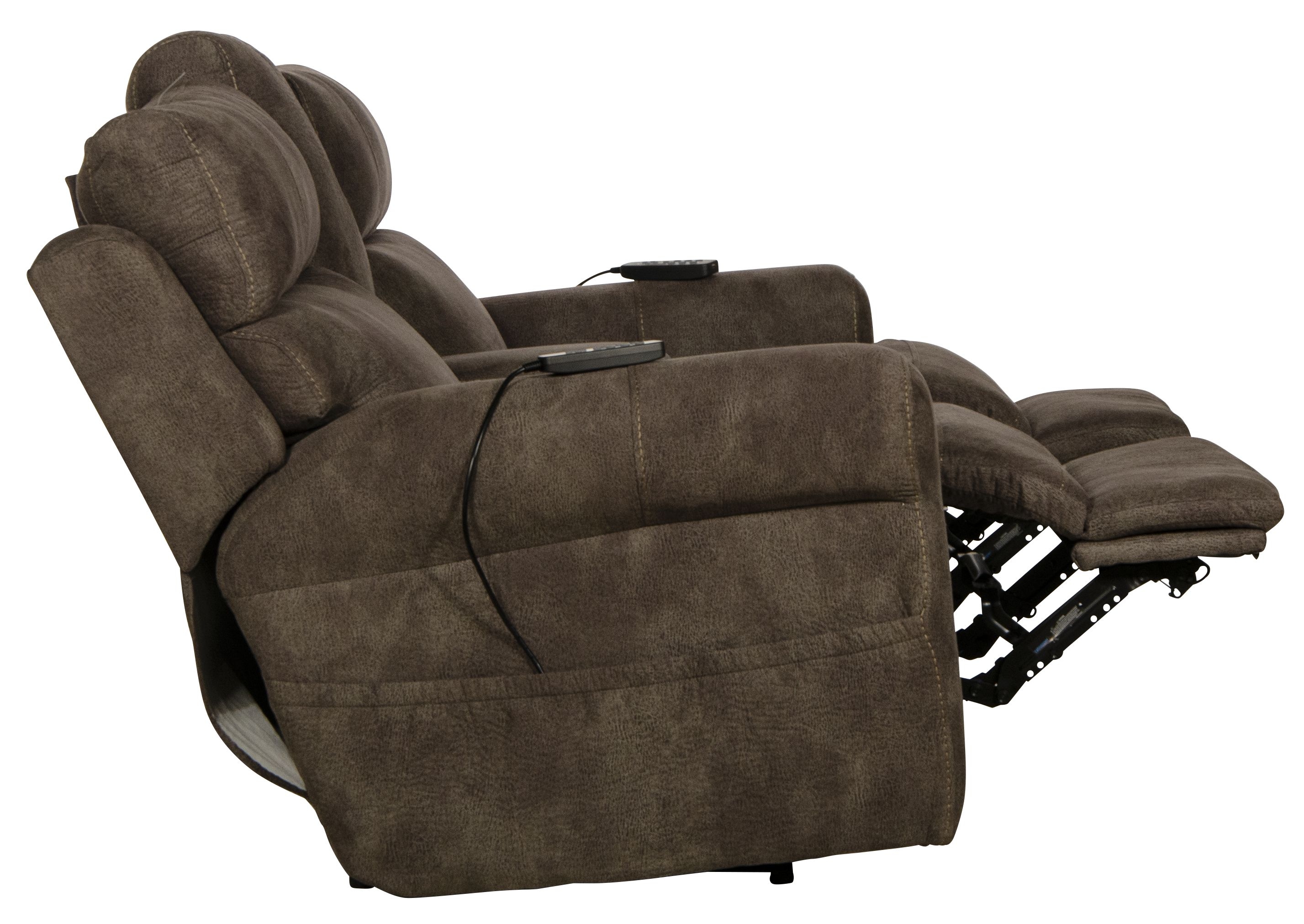 Catnapper Tranquility Pwr Headrest Pwr Lay Flat Console Loveseat