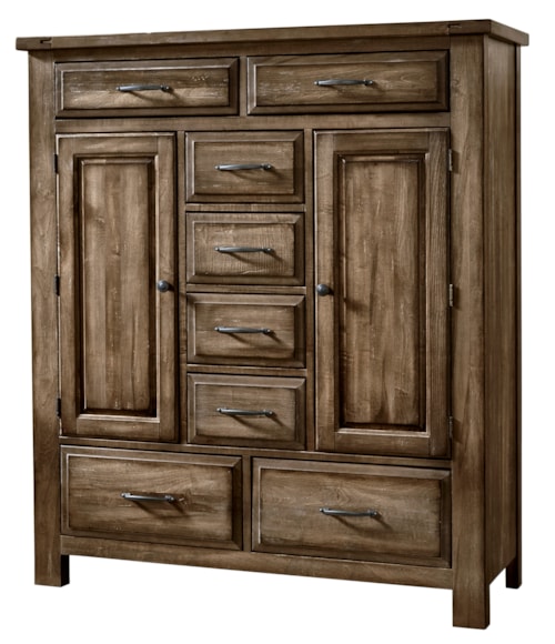 Rustic Farmhouse 8-Drawer Chest with English Dovetail Construction