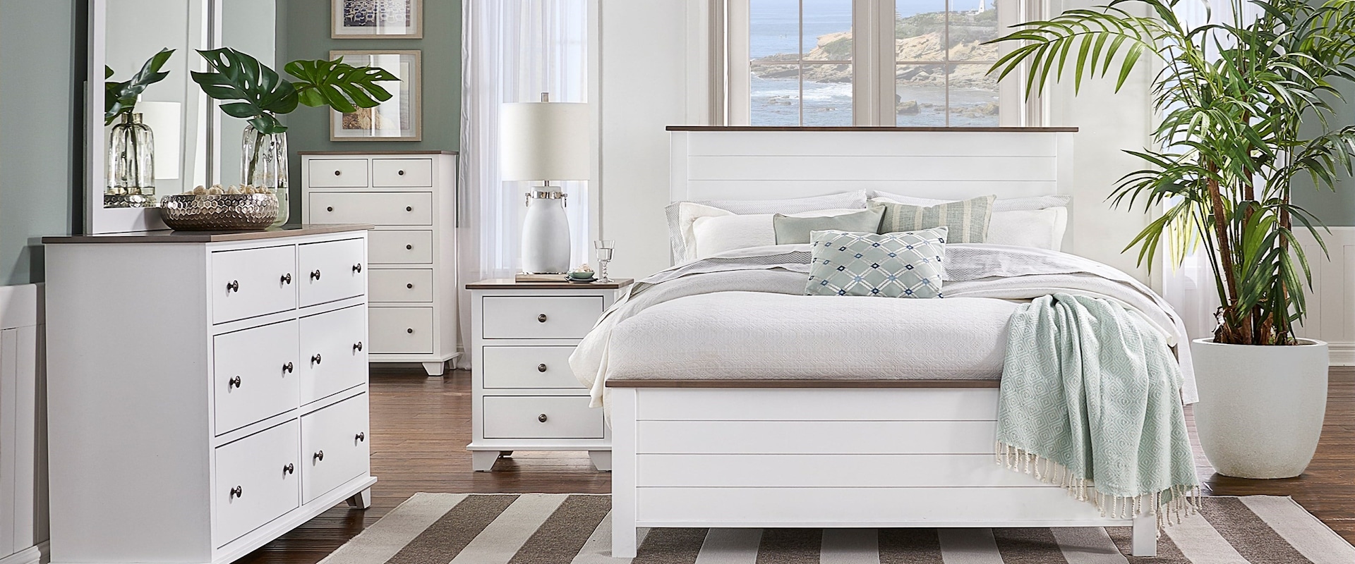 Queen Shiplap Bed Bedroom Group