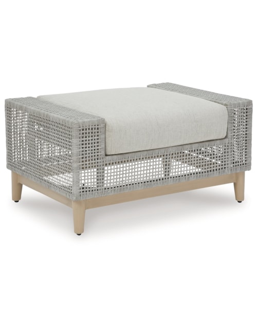 Outdoor Ottoman With Cushion